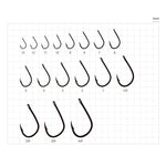 Sasame Iseama Ringed Black Nickel Hooks | Size : #13 - #4/0