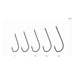 Sasame Worm Hooks – Black Nickel Finish (Made in Japan)