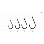 Sasame Yokozuna Ringed Hooks – Black Nickel Finish (Made in Japan)