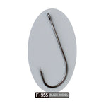 Sasame Worm Hooks – Black Nickel Finish (Made in Japan)