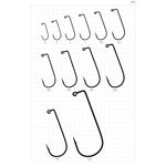 Sasame Aberdeen Jig Hooks – Black Nickel Finish (Made in Japan)