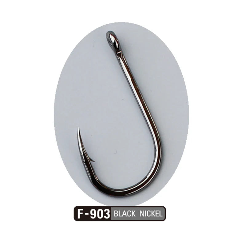 Sasame Yokozuna Ringed Hooks – Black Nickel Finish (Made in Japan)