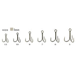 Ryugi Pierce Dagger Treble Hook | Premium Treble Fishing Hook | Size 5 - 12