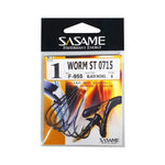Sasame Worm Hooks – Black Nickel Finish (Made in Japan)