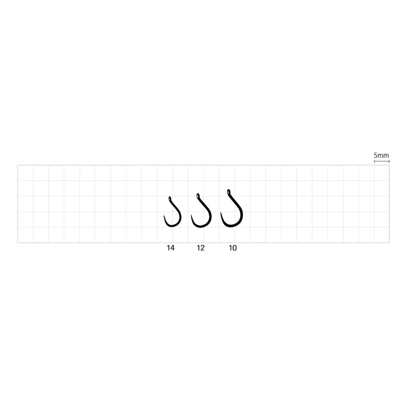 Sasame Feeder Hooks – Black Nickel Finish (Made in Japan)