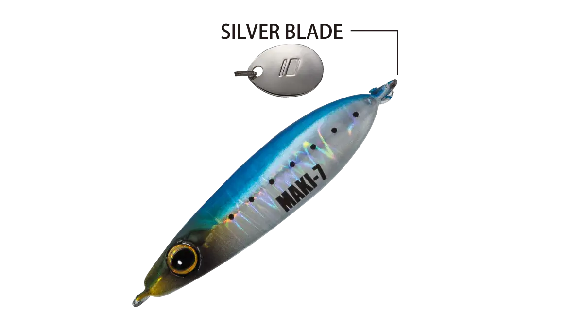 Major Craft Maki Japanese Micro Jig with Spinner 3-15gm