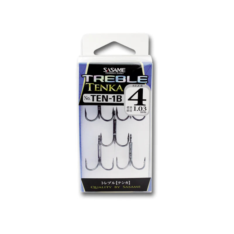 Sasame Treble Fishing Hook – Premium High-Carbon Steel Treble Hook for Saltwater & Freshwater Lure Fishing