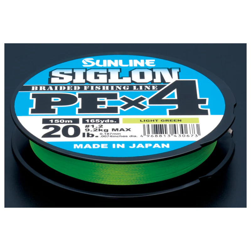 SIGLON PE×4 Braided Fishing Line | 150 mtr | #30lb - #50lb