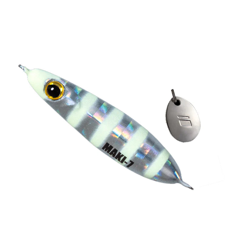 Major Craft Maki Japanese Micro Jig with Spinner| 2.91-3.51mm | 3-7gm