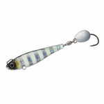 major craft zebra Striped fishing lure on a white background