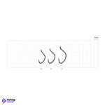 Sasame Carp Revo F- 865 Black Nickel Hooks | Size: #3 - #4
